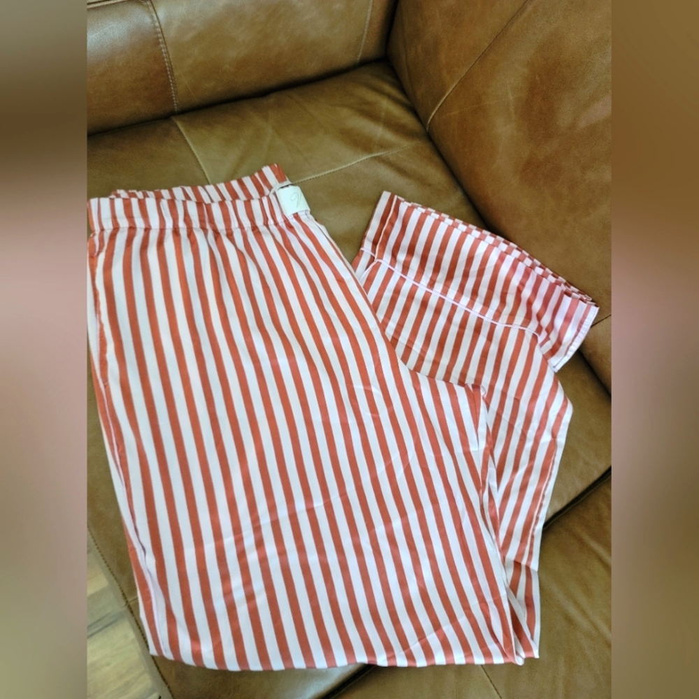 Victoria's Secret Striped Satin Lounge Pants